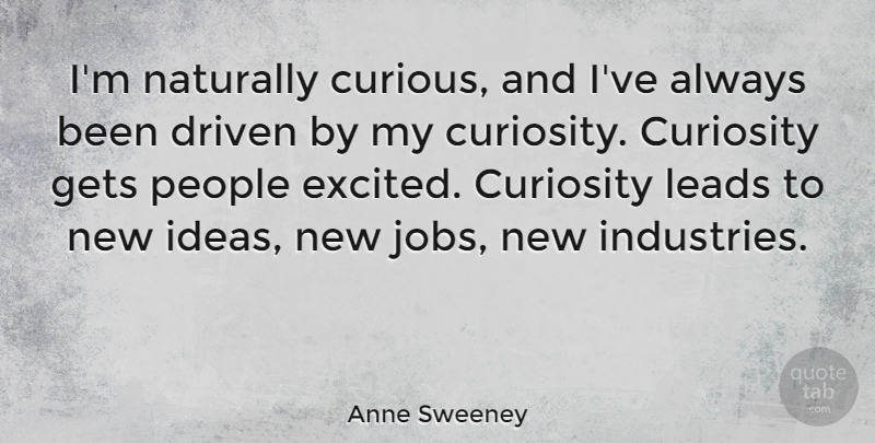 Anne Sweeney Quote About Jobs, Ideas, People: Im Naturally Curious And Ive...