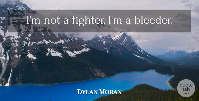Dylan Moran Quote About Funny, Humor, Fighter: Im Not A Fighter Im...