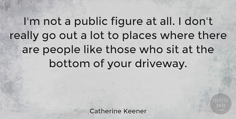 Catherine Keener Quote About People, Figures, Bottom: Im Not A Public Figure...
