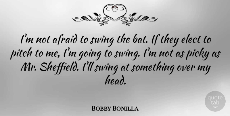 Bobby Bonilla Quote About Sports, Swings, Bats: Im Not Afraid To Swing...