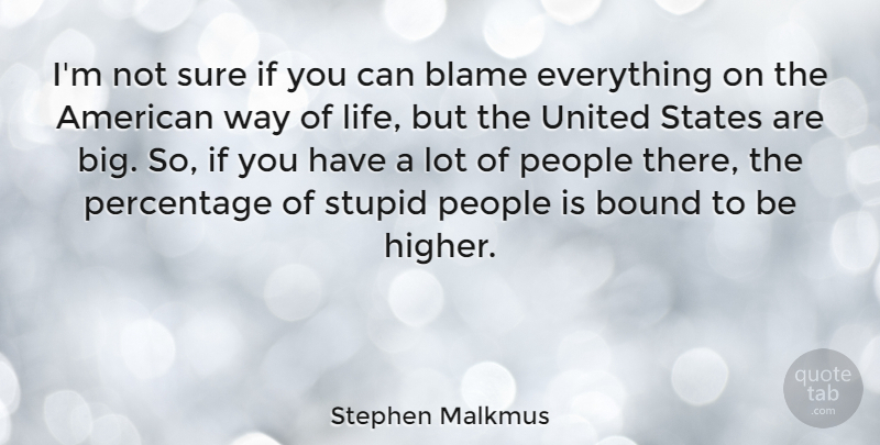 Stephen Malkmus Quote About Stupid, People, Way: Im Not Sure If You...