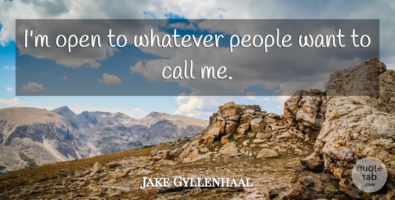 Jake Gyllenhaal Quote About Bisexual, People, Want: Im Open To Whatever People...