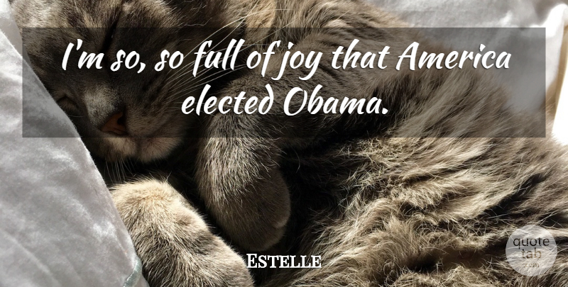 Estelle Quote About America: Im So So Full Of...