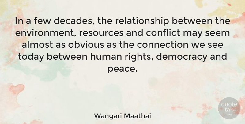 Wangari Maathai Quote About Future, Rights, Vision: In A Few Decades The...