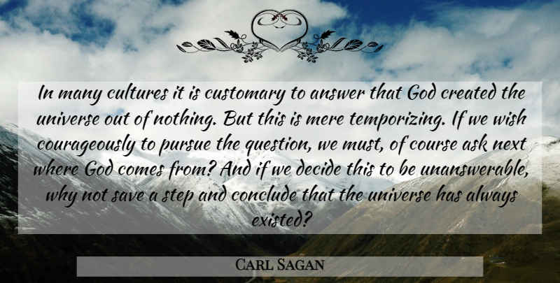 Carl Sagan Quote About Atheist, Wish, Culture: In Many Cultures It Is...