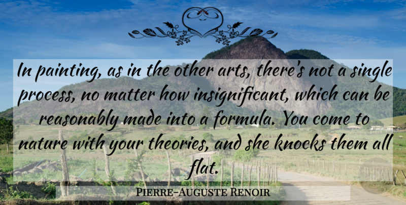 Pierre-Auguste Renoir Quote About Art, Matter, Painting: In Painting As In The...