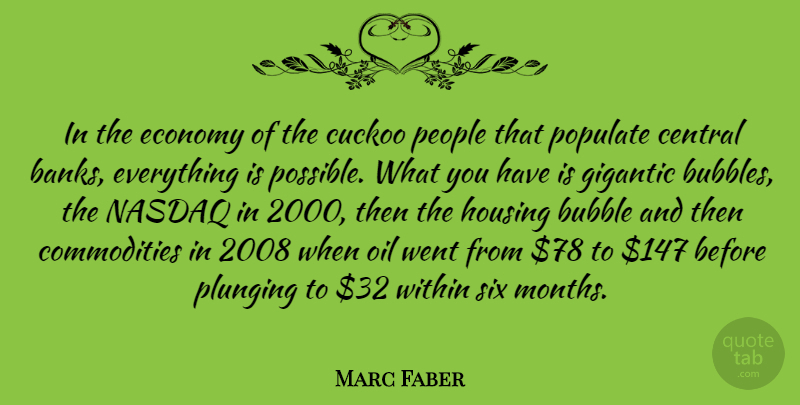 Marc Faber Quote About Oil, People, Six Months: In The Economy Of The...