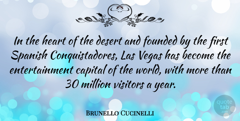 Brunello Cucinelli Quote About Capital, Entertainment, Founded, Million, Spanish: In The Heart Of The...