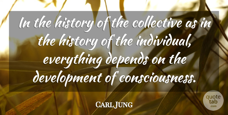 Carl Jung Quote About Development, Consciousness, Individual: In The History Of The...