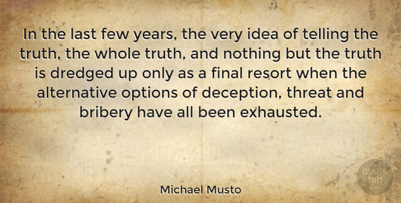 Michael Musto Quote About Years, Ideas, Deception: In The Last Few Years...