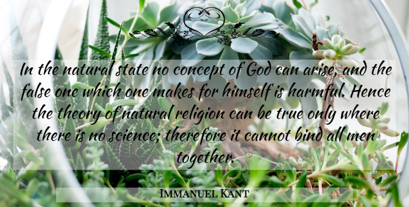 Immanuel Kant Quote About Men, Together, Natural: In The Natural State No...