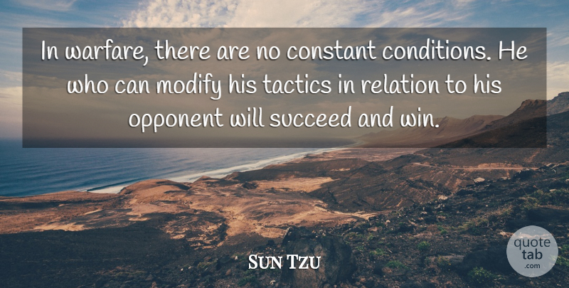 Sun Tzu Quote About Art Of War, Winning, Tactics: In Warfare There Are No...