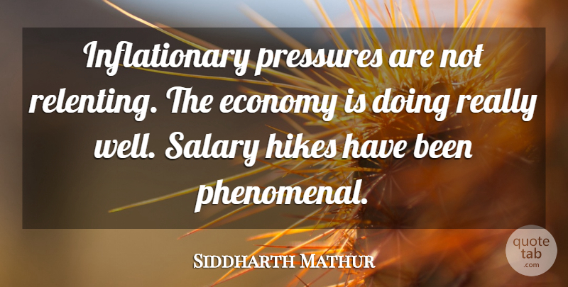 Siddharth Mathur Quote About Economy, Hikes, Pressures, Salary: Inflationary Pressures Are Not Relenting...