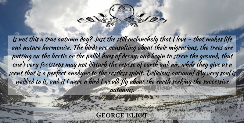 George Eliot Quote About Fall, Autumn, Air: Is Not This A True...