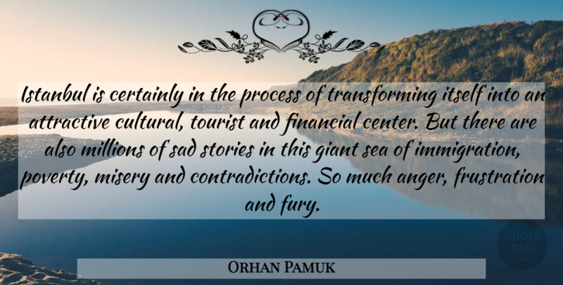 Orhan Pamuk Quote About Frustration, Istanbul, Sea: Istanbul Is Certainly In The...