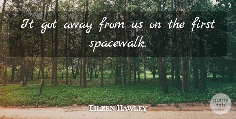 Eileen Hawley Quote About undefined: It Got Away From Us...