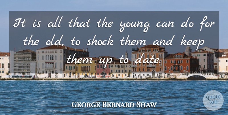 George Bernard Shaw Quote About Shock, Youth: It Is All That The...