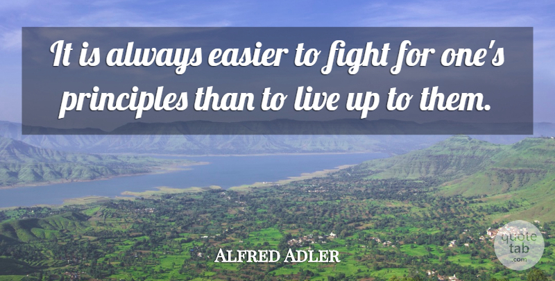 Alfred Adler Quote About Inspirational, Wisdom, Courage: It Is Always Easier To...
