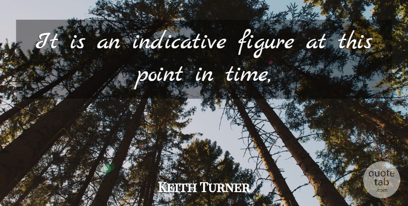 Keith Turner Quote About Figure, Indicative, Point: It Is An Indicative Figure...