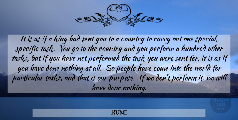 Rumi Quote About Country, Kings, People: It Is As If A...