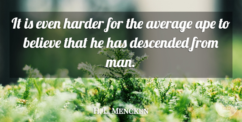 H. L. Mencken Quote About Funny, Witty, Believe: It Is Even Harder For...