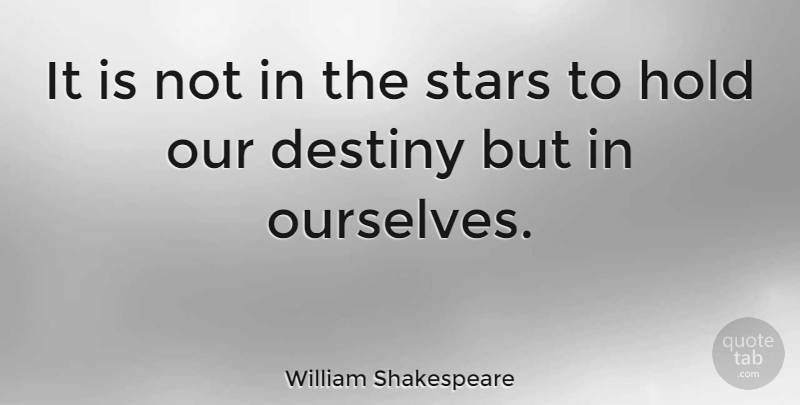 William Shakespeare Quote About Love, Happiness, Being Yourself: It Is Not In The...