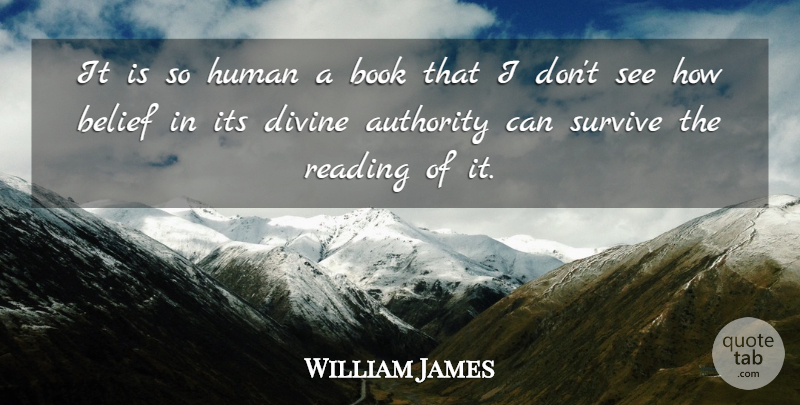 William James Quote About Bible, Religious, Book: It Is So Human A...