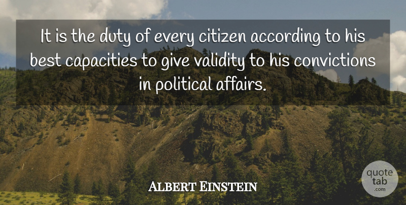Albert Einstein Quote About Courage, Honesty, Integrity: It Is The Duty Of...