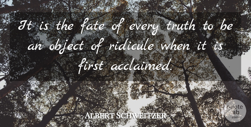Albert Schweitzer Quote About Fate, Animal, Vegetarianism: It Is The Fate Of...