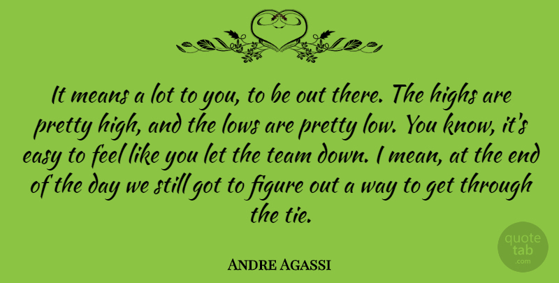 Andre Agassi Quote About Sports, Team, Mean: It Means A Lot To...