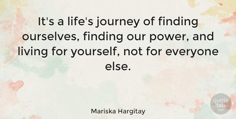 Mariska Hargitay Quote About Healing, Journey, Life Journey: Its A Lifes Journey Of...