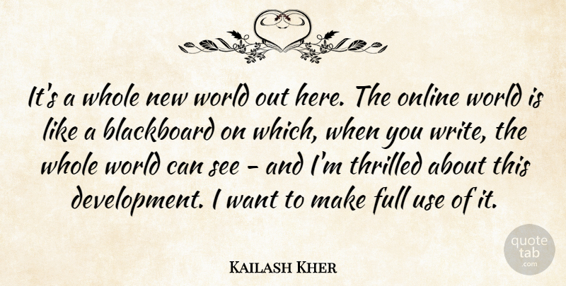 Kailash Kher Quote About undefined: Its A Whole New World...