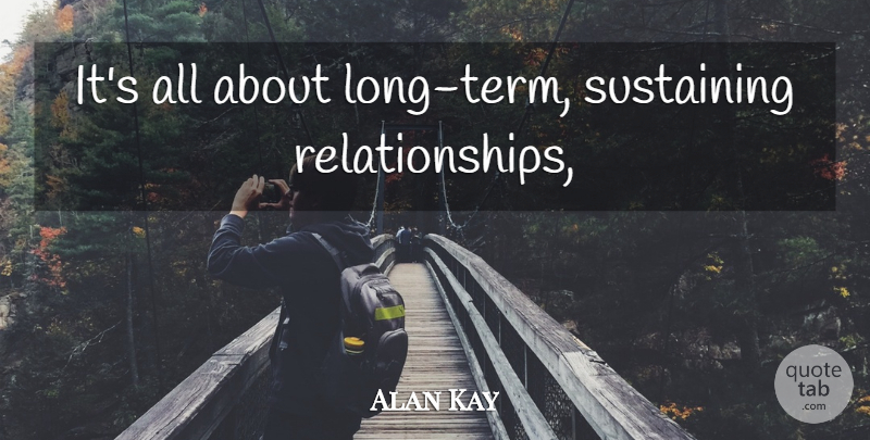 Alan Kay Quote About Long, Term, Long Term: Its All About Long Term...