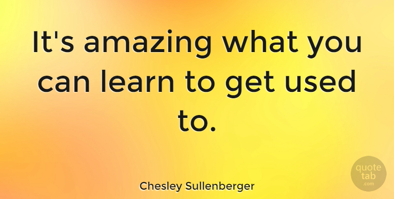 Chesley Sullenberger Quote About Used: Its Amazing What You Can...