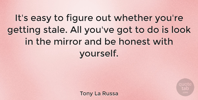 Tony La Russa Quote About Figure, Whether: Its Easy To Figure Out...