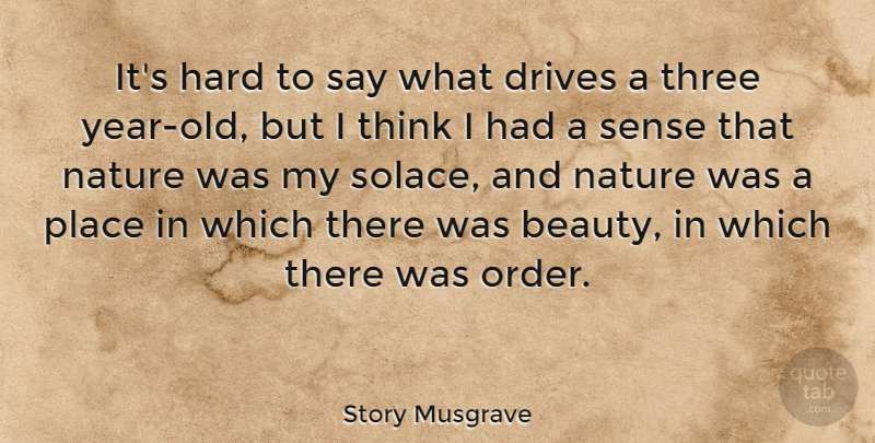 Story Musgrave Quote About Thinking, Order, Years: Its Hard To Say What...