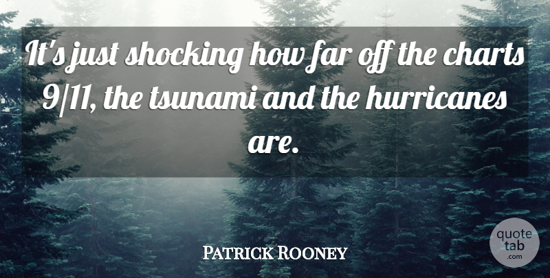 Patrick Rooney Quote About Charts, Far, Shocking, Tsunami: Its Just Shocking How Far...