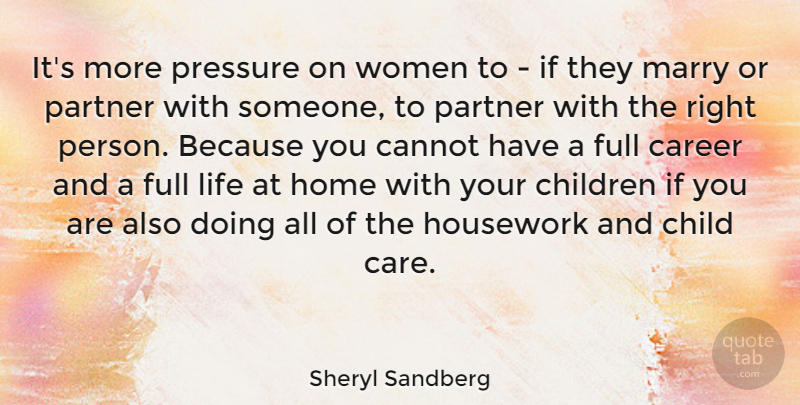 Sheryl Sandberg Quote About Children, Home, Careers: Its More Pressure On Women...