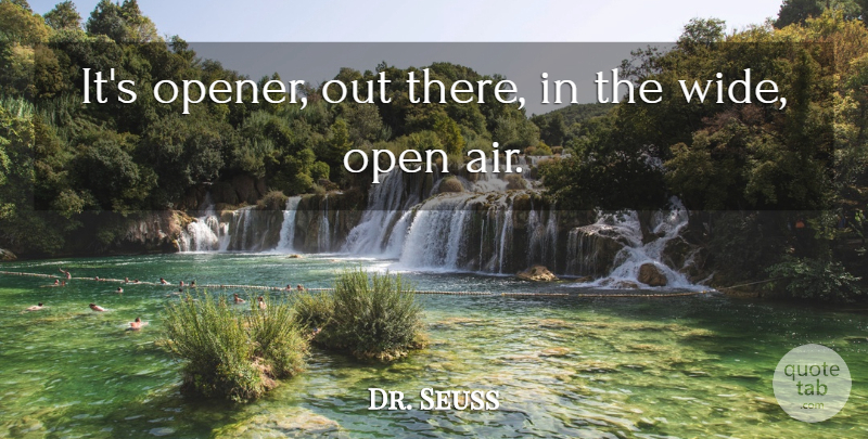Dr. Seuss Quote About Inspirational, Life, Positivity: Its Opener Out There In...