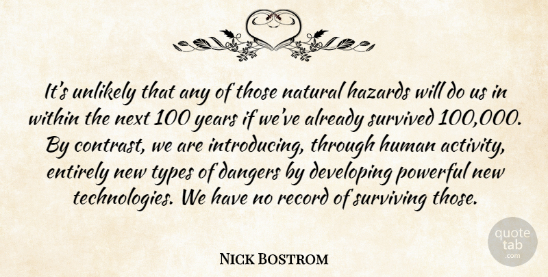 Nick Bostrom Quote About Powerful, Technology, Years: Its Unlikely That Any Of...