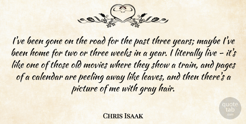 Chris Isaak Quote About Home, Past, Hair: Ive Been Gone On The...