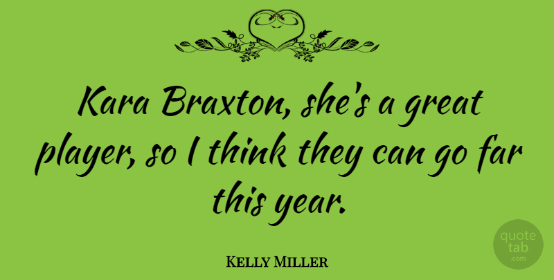 Kelly Miller Quote About American Sociologist, Great: Kara Braxton Shes A Great...
