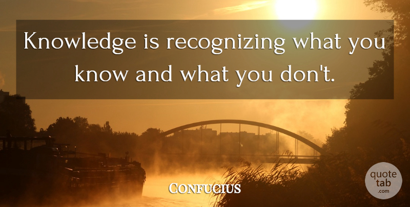 Confucius Quote About Education, Homeschooling, Certain Knowledge: Knowledge Is Recognizing What You...