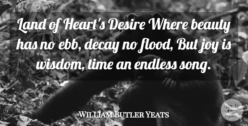 William Butler Yeats Quote About Song, Heart, Land: Land Of Hearts Desire Where...