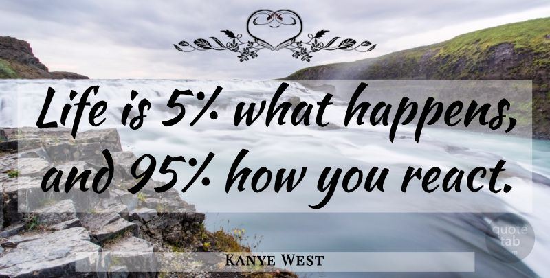 Kanye West Quote About Life Is, Happens: Life Is 5 What Happens...