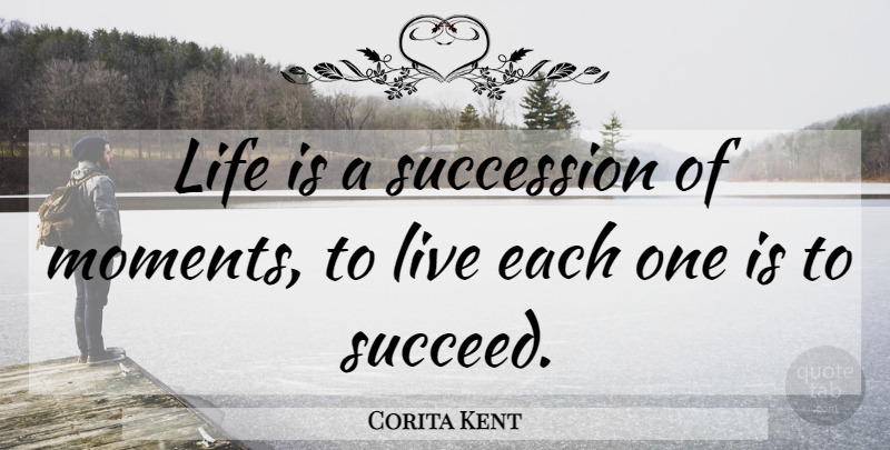Corita Kent Quote About Life, Motivational, Positive: Life Is A Succession Of...