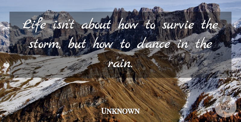 Unknown Quote About Dance, Inspirational, Life: Life Isnt About How To...