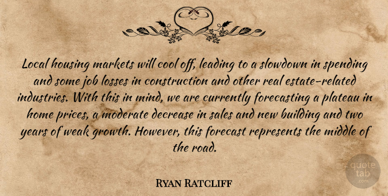 Ryan Ratcliff Quote About Building, Cool, Currently, Decrease, Forecast: Local Housing Markets Will Cool...