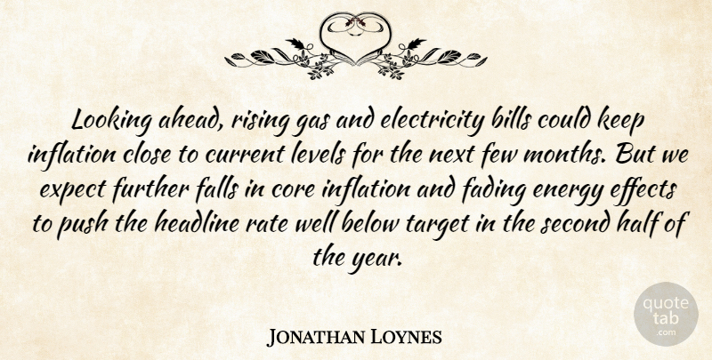 Jonathan Loynes Quote About Below, Bills, Close, Core, Current: Looking Ahead Rising Gas And...