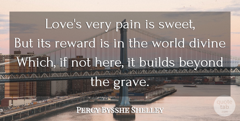 Percy Bysshe Shelley Quote About Life, Sweet, Pain: Loves Very Pain Is Sweet...